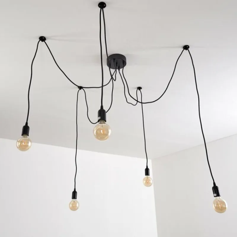 hofstein Suspension Imini Noir, 5 lumières