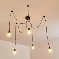 hofstein Suspension Imini Noir, 5 lumières