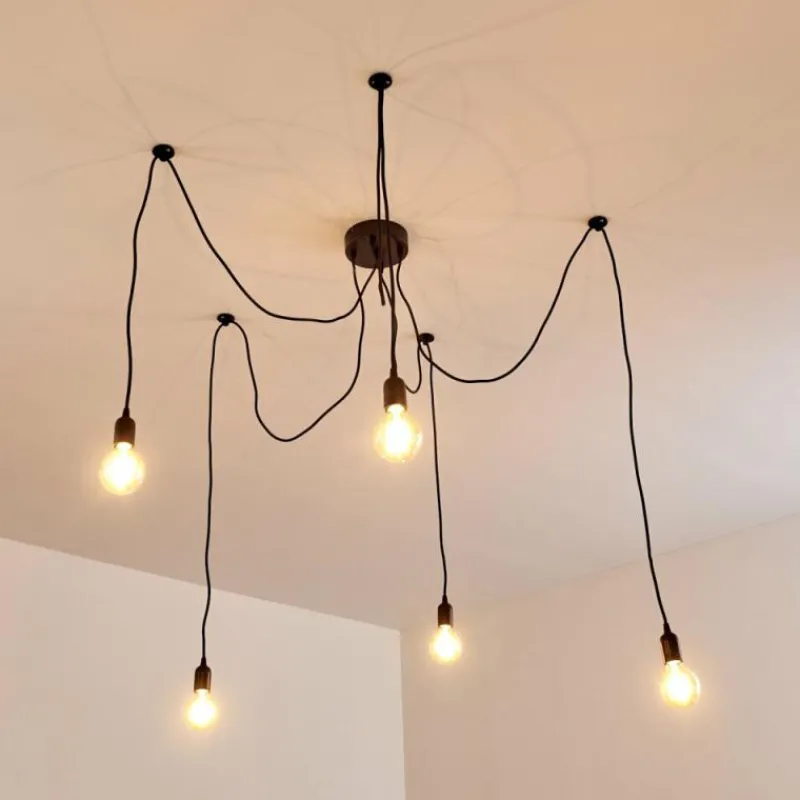 hofstein Suspension Imini Noir, 5 lumières