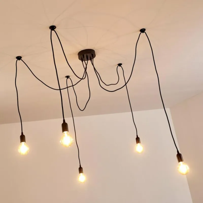 hofstein Suspension Imini Noir, 5 lumières