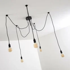 hofstein Suspension Imini Noir, 5 lumières