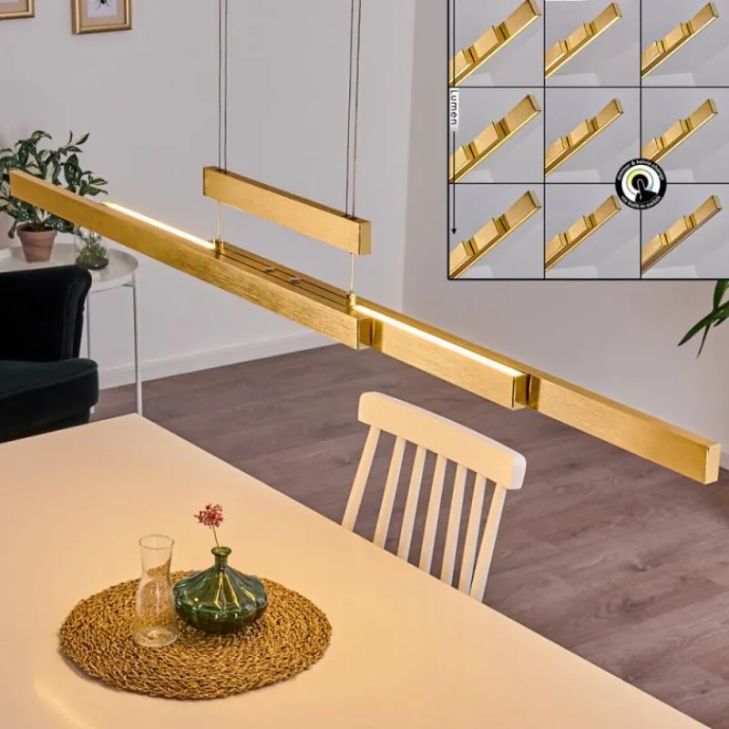 hofstein Suspension Inicio LED Laiton, 3 lumières