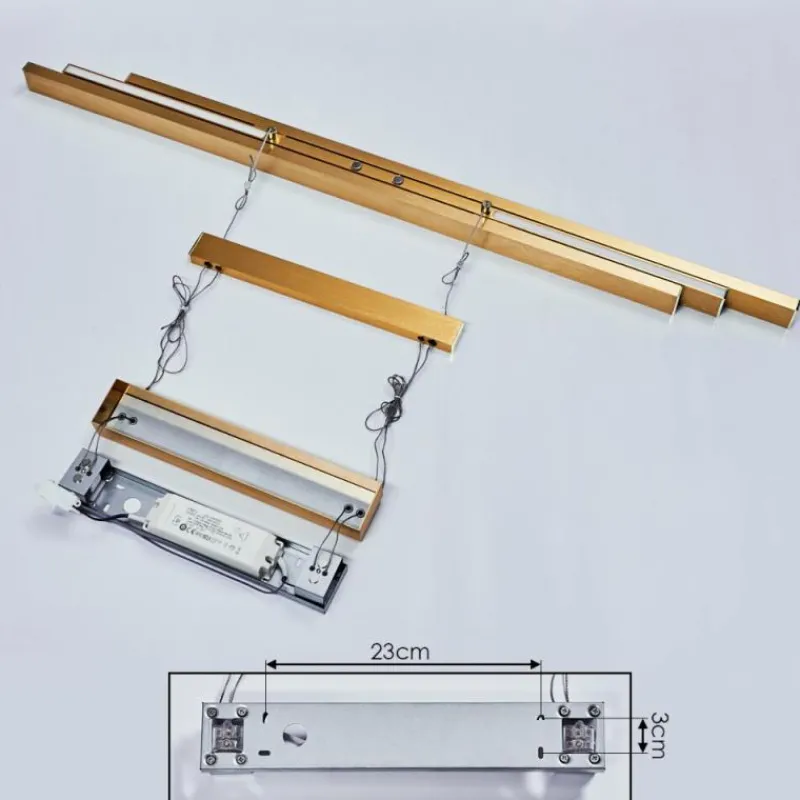 hofstein Suspension Inicio LED Laiton, 3 lumières