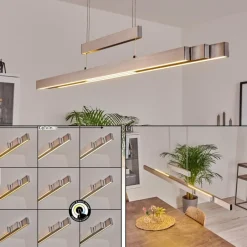 hofstein Suspension Inicio LED Nickel mat, 5 lumières