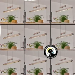 hofstein Suspension Inicio LED Nickel mat, 5 lumières