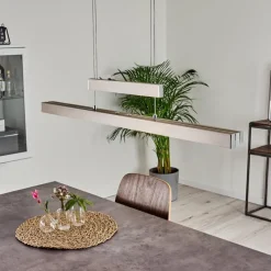 hofstein Suspension Inicio LED Nickel mat, 5 lumières