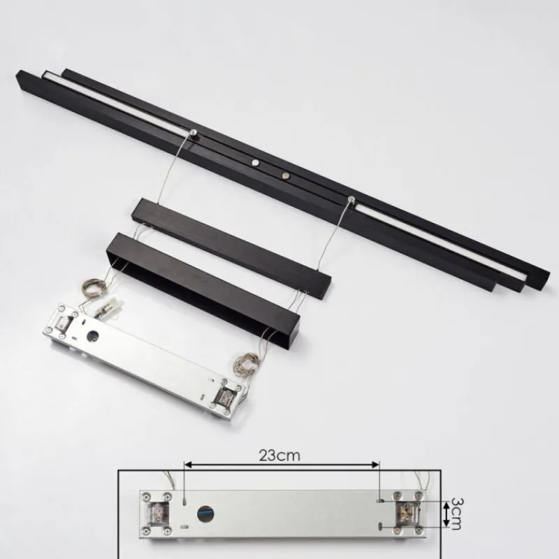 hofstein Suspension Inicio LED Noir, 3 lumières