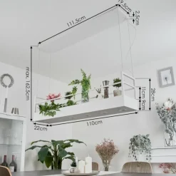 hofstein Suspension Jabilla Blanc, 6 lumières