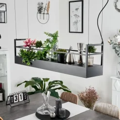 hofstein Suspension Jabilla Noir, 6 lumières