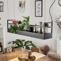 hofstein Suspension Jabilla Noir, 6 lumières