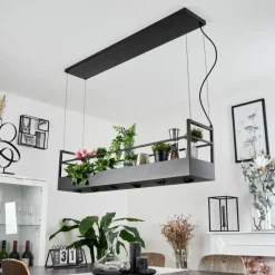 hofstein Suspension Jabilla Noir, 6 lumières