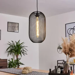 Lampes Vintages & Rétros-hofstein Suspension Jacinta Noir, 1 lumière