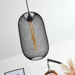Lampes Vintages & Rétros-hofstein Suspension Jacinta Noir, 1 lumière