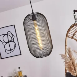 Lampes Vintages & Rétros-hofstein Suspension Jacinta Noir, 1 lumière