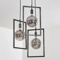 Lampes Vintages & Rétros-hofstein Suspension Janskloster Acier brossé, 3 lumières