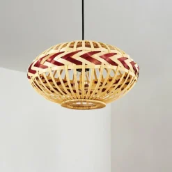 Style Boho-Chic-hofstein Suspension Jaurama Noir, 1 lumière