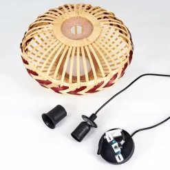 Style Boho-Chic-hofstein Suspension Jaurama Noir, 1 lumière