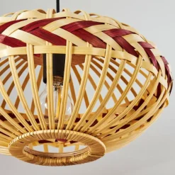 Style Boho-Chic-hofstein Suspension Jaurama Noir, 1 lumière