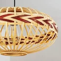Style Boho-Chic-hofstein Suspension Jaurama Noir, 1 lumière