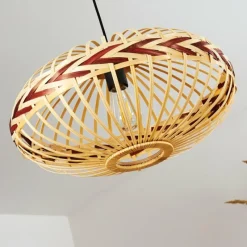 Style Boho-Chic-hofstein Suspension Jaurama Noir, 1 lumière