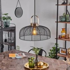 Lampes Vintages & Rétros-hofstein Suspension Jessie Noir, 1 lumière