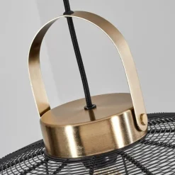 Lampes Vintages & Rétros-hofstein Suspension Jessie Noir, 1 lumière