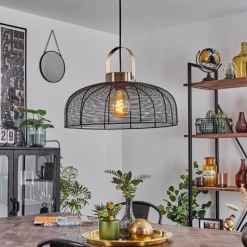 Lampes Vintages & Rétros-hofstein Suspension Jessie Noir, 1 lumière