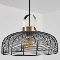 Lampes Vintages & Rétros-hofstein Suspension Jessie Noir, 1 lumière