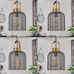 Lampes Vintages & Rétros-hofstein Suspension Jessie Noir, 1 lumière