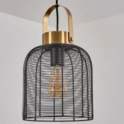 Lampes Vintages & Rétros-hofstein Suspension Jessie Noir, 1 lumière