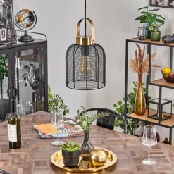 Lampes Vintages & Rétros-hofstein Suspension Jessie Noir, 1 lumière