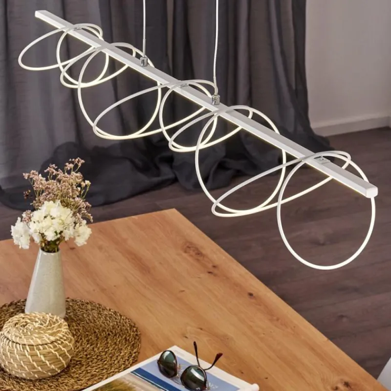 hofstein Suspension Jimma LED Blanc, 8 lumières