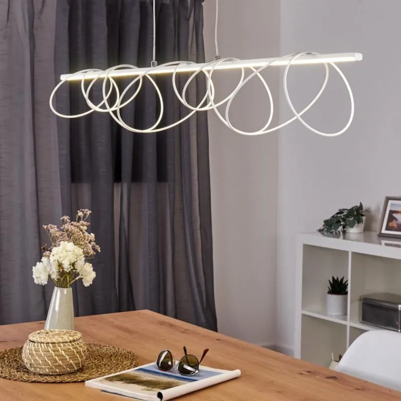 hofstein Suspension Jimma LED Blanc, 8 lumières