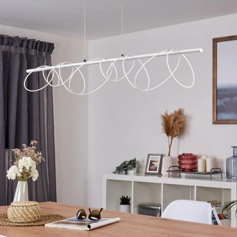 hofstein Suspension Jimma LED Blanc, 8 lumières