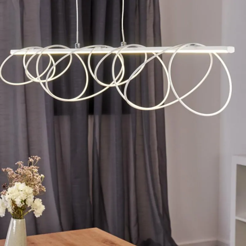 hofstein Suspension Jimma LED Blanc, 8 lumières