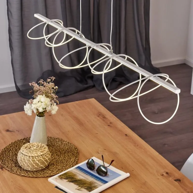 hofstein Suspension Jimma LED Blanc, 8 lumières