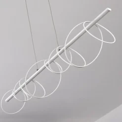 hofstein Suspension Jimma LED Blanc, 8 lumières