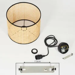 Style Boho-Chic-hofstein Suspension Jonas Noir, 1 lumière
