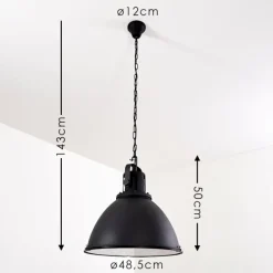 hofstein Suspension Jonsered Noir, 1 lumière