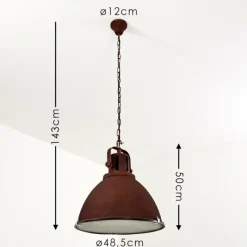 hofstein Suspension Jonsered Rouille, 1 lumière