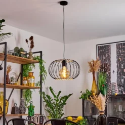 Lampes Industrielles-hofstein Suspension Journy Noir, 1 lumière