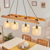 Lampes En Tissu-hofstein Suspension Jubileo Écru, 4 lumières