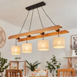 Lampes En Tissu-hofstein Suspension Jubileo Écru, 4 lumières
