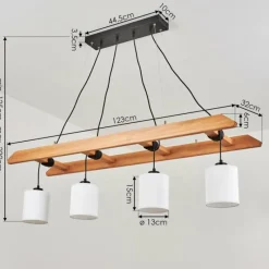 Lampes En Tissu-hofstein Suspension Jubileo Écru, 4 lumières