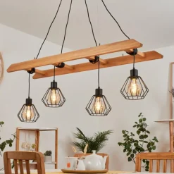 Style Boho-Chic-hofstein Suspension Jubileo Écru, 4 lumières