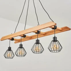 Style Boho-Chic-hofstein Suspension Jubileo Écru, 4 lumières