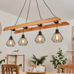 Style Boho-Chic-hofstein Suspension Jubileo Écru, 4 lumières
