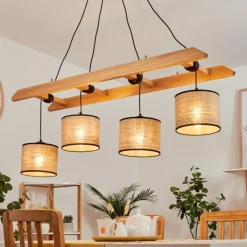 Lampes En Tissu-hofstein Suspension Jubileo Écru, 4 lumières