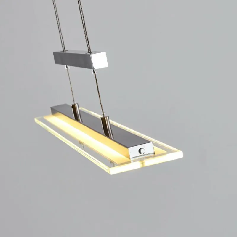 hofstein Suspension Junsele LED Nickel mat, 3 lumières