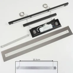 hofstein Suspension Junsele LED Noir, 1 lumière